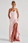 Veronica Satin Dress Pink