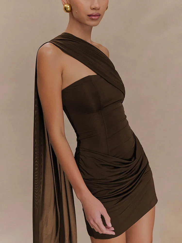 Solia Mini Dress Brown