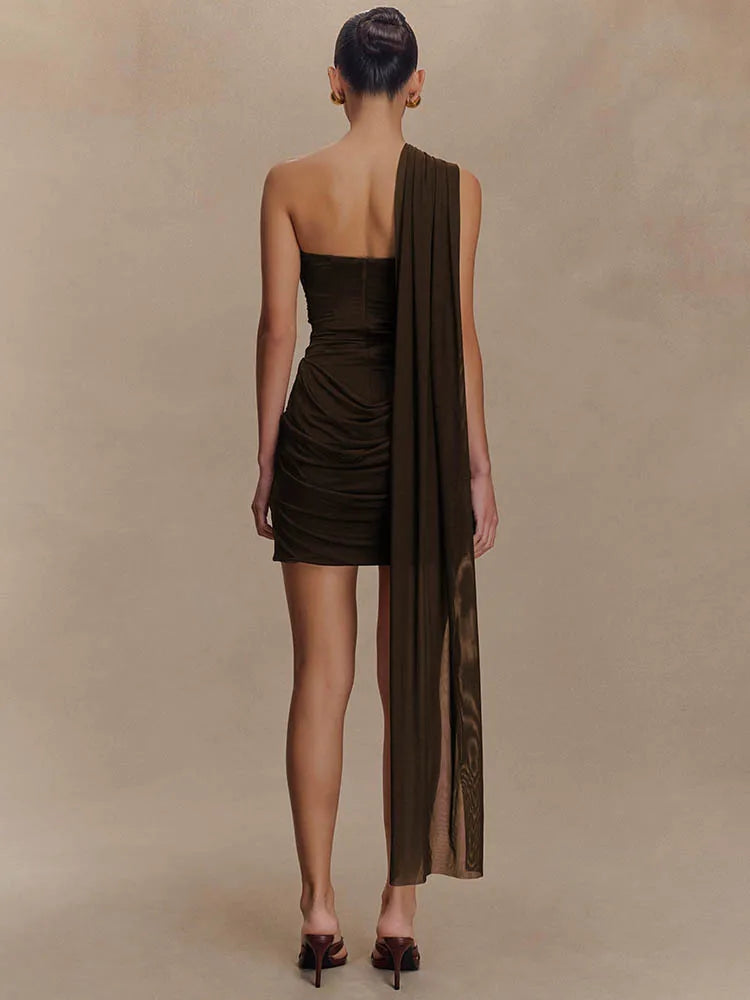 Solia Mini Dress Brown